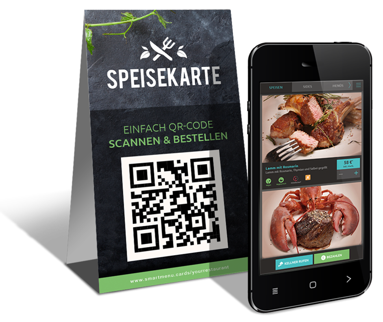 digitale Speisekarte digitale Speisekarte