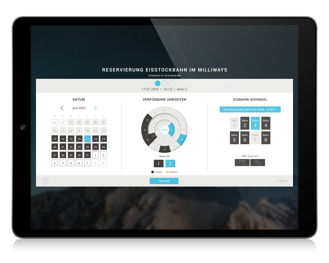 RESERViSiON pleasure Widget